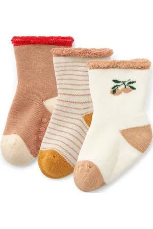 Liewood Eloy Baby Socks 3-Pack Socks & Tights Socks Beige