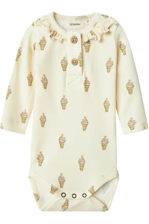Lil Atelier Nbfgavo Emo Ls Slim Body Lil Bodies Long-sleeved Cream