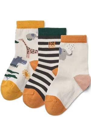 Liewood Silas Socks 3-Pack Socks & Tights Socks Cream