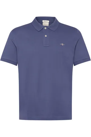 GANT Reg Shield Ss Pique Polo Tops Polos Short-sleeved Navy