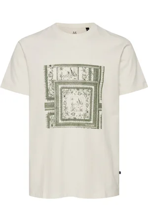 Matinique Majeramy Print Tops T-shirts Short-sleeved Cream