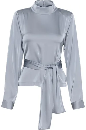 Gestuz Harpergz Ls Blouse Tops Blouses Long-sleeved Blue
