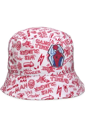 SPIDERMAN Cap Accessories Headwear Hats Bucket Hats White