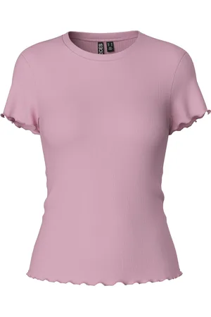 Pieces® Pcnicca Ss O-Neck Top Jrs Noos Tops T-shirts & Tops Short-sleeved Pink