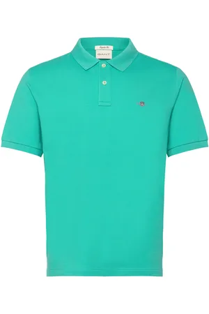 GANT Reg Shield Ss Pique Polo Tops Polos Short-sleeved Blue