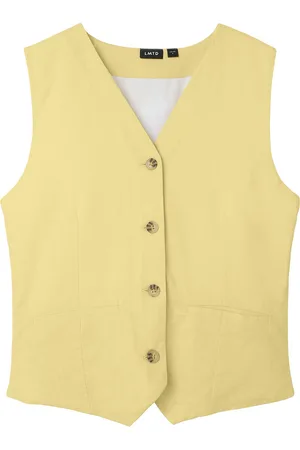 LMTD Nlfhynthe Sl Waistcoat Tops Vests Yellow
