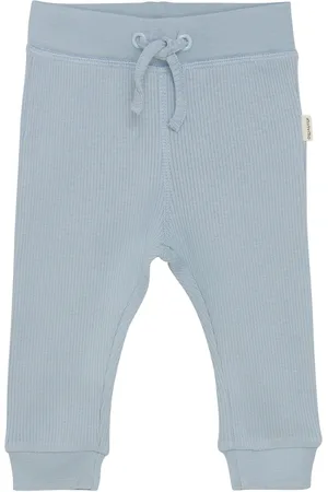 Minymo Pants Rib Bottoms Sweatpants Blue