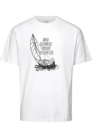 Makia Sail T-Shirt Tops T-shirts Short-sleeved White
