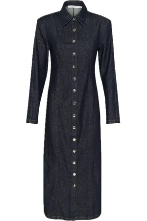 Gestuz Tilmagz Ls Long Dress Dresses Shirt Dresses Navy