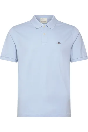 GANT Reg Shield Ss Pique Polo Tops Polos Short-sleeved Blue