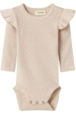 Lil Atelier Nbfrachel Nin Ls Slim Body Lil Bodies Long-sleeved Beige