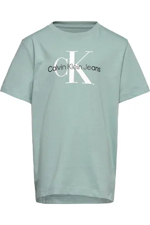 Calvin Klein Ck Monogram Ss T-Shirt Tops T-shirts Short-sleeved Green