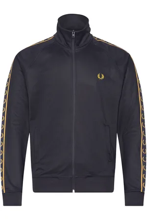 Fred Perry Contrast Tape Trk Jkt Tops Sweat-shirts & Hoodies Sweat-shirts Navy