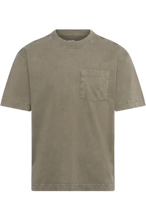 Hollister Hco. Guys Knits Tops T-shirts Short-sleeved Khaki Green