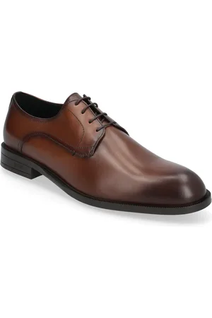 HUGO BOSS Tayil_Derb_Bunl Designers Business Derby Shoes Brown