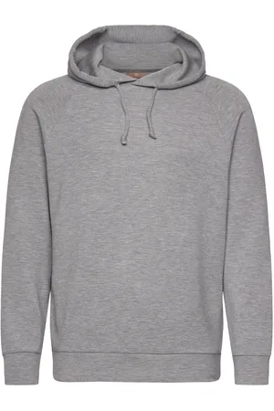 MOS MOSH Gallery Abel Hood Sweat Tops Sweat-shirts & Hoodies Hoodies Grey