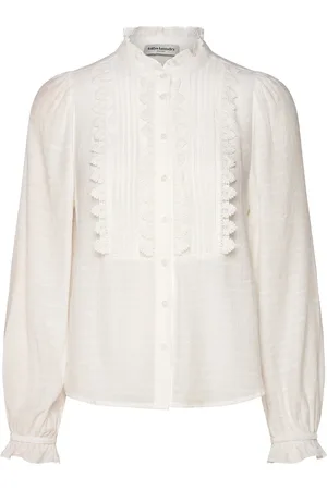 Lollys Laundry Arielll Shirt Ls Tops Blouses Long-sleeved White