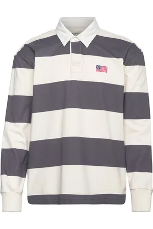 Hollister Hco. Guys Knits Tops Polos Long-sleeved Navy