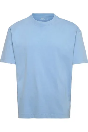 Hollister Hco. Guys Knits Tops T-shirts Short-sleeved Blue