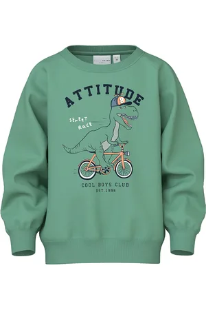 NAME IT Nmmvalexander Ls Nreg Sweat Unb Tops Sweat-shirts & Hoodies Sweat-shirts Green
