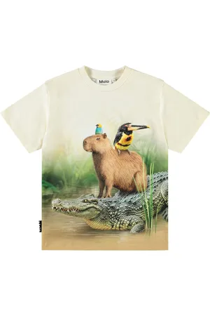 Molo Rubin Tops T-shirts Short-sleeved Cream