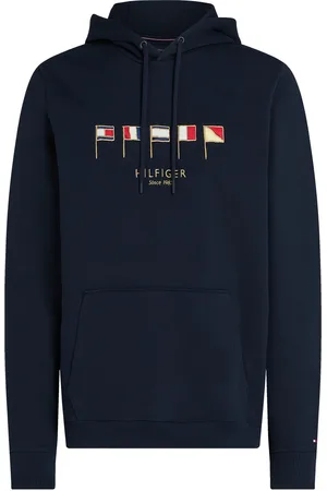 Tommy Hilfiger Hilfiger Multi Flags Hoody Tops Sweat-shirts & Hoodies Sweat-shirts Navy
