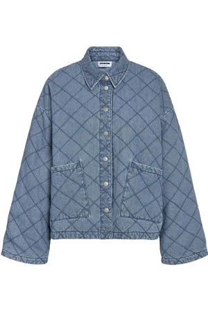 Noisy May Nmclara Quilt Denim Jacket Farkkutakki Denimtakki Blue