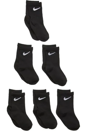 Nike 6W-6Pk Crew Sock Sukat Black