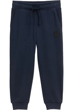 TOM TAILOR Badge Sweatpants Bottoms Sweatpants Navy