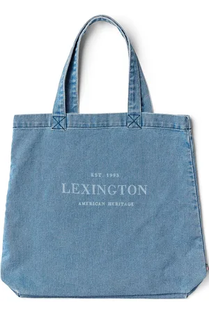 Lexington Washed Denim Shopper Shopper Laukku Blue
