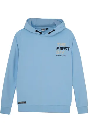 Indian Blue Jeans Hoodie The First Dev Tops Sweat-shirts & Hoodies Hoodies Blue