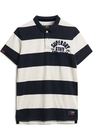 Superdry Vintage Athletic Jersey Polo Tops Polos Short-sleeved Navy