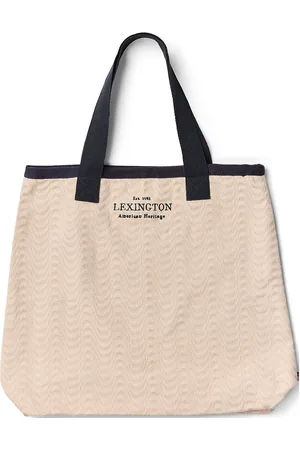 Lexington Wave Jaquard Shopper Shopper Laukku Cream