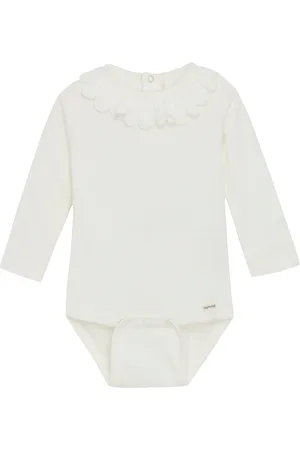 Minymo Body Ls Rib Pitkähihainen Body White