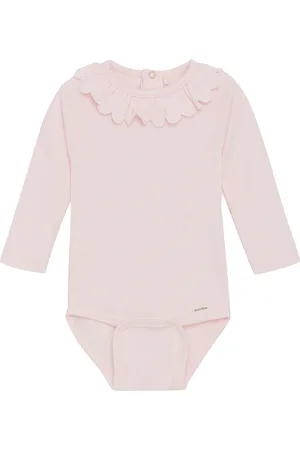 Minymo Body Ls Rib Pitkähihainen Body Pink