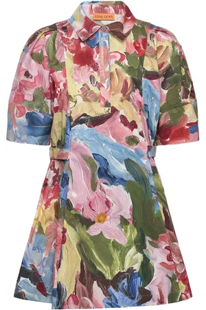 STINE GOYA 2340 Midweight Cotton, Structured S Lyhyt Mekko Pink