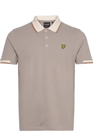 Lyle & Scott Half Tipped Polo Shirt Tops Polos Short-sleeved Grey