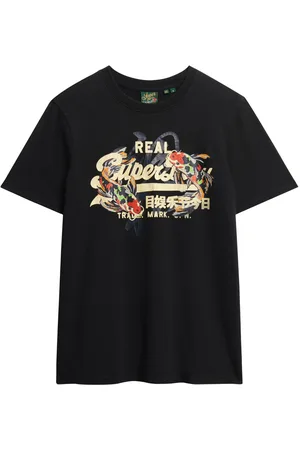 Superdry Vl Tokyo Relaxed Tee Tops T-shirts Short-sleeved Black