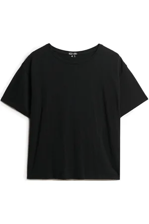 Superdry Studios Dropped Shoulder Tee Tops T-shirts & Tops Short-sleeved Black