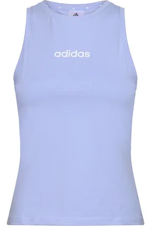 adidas W Lin Sj Tk Sport Women Sport Clothing Sports Tops & T-shirts Sport Tank Tops Blue