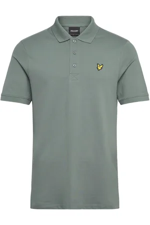 Lyle & Scott Plain Polo Shirt Tops Polos Short-sleeved Green