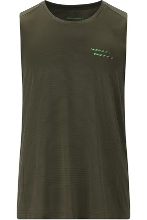 Endurance Hanieber M Sleveless Tee Sport Men Sport Clothing Sport Tops Sport Tank Tops Khaki Green