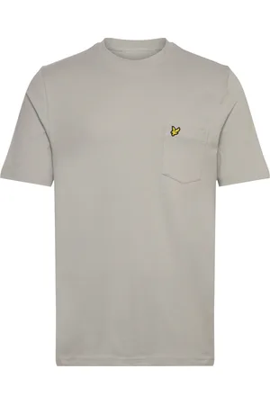 Lyle & Scott Plain Pique Pocket T-Shirt Tops T-shirts Short-sleeved Grey