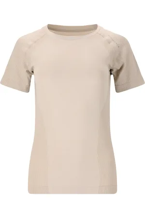 Endurance Halen W Seamless S/S Tee Tops T-shirts & Tops Short-sleeved Beige