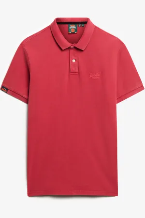 Superdry Vint Destroy Polo Tops Polos Short-sleeved Red