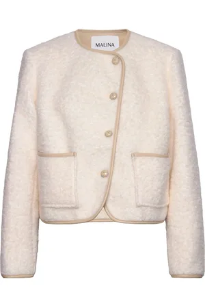 By Malina Nylah Wool Blend Jacket Villakangastakki Cream