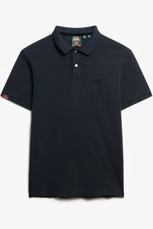 Superdry Vint Destroy Polo Tops Polos Short-sleeved Navy