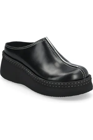 Miista Mego Black Mules Designers Mules & Slip-ins Flat Mules Black
