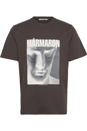 WoodWood Wwbobby Marmaron Tops T-shirts Short-sleeved Brown