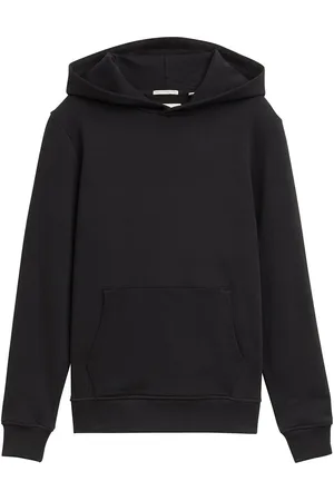 TOM TAILOR Printed Hoody Tops Sweat-shirts & Hoodies Hoodies Black